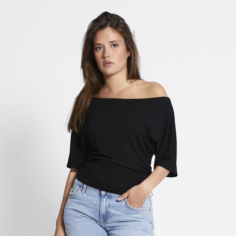 Off-shoulder top "Ida"  Black
